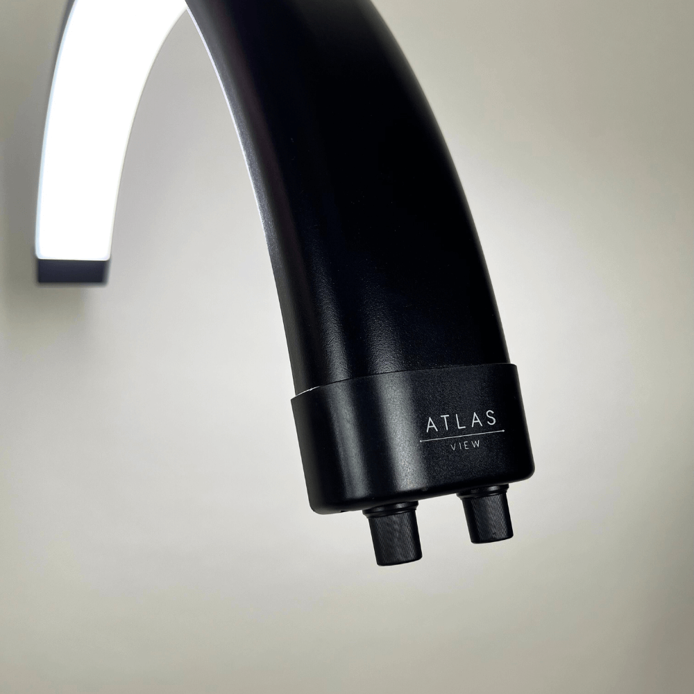 Atlas International Half Moon LED Beauty Floor Lamp