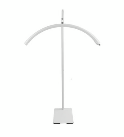 Open Box LED White Half Moon Beauty Floor Lamp
