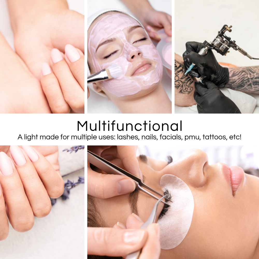 beauty light for permanent make up, waxing, estheticians, nails, and brows