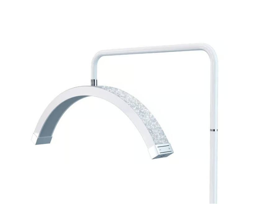 White diamond half Moon LED lamp for beauty professionals in salon and spas