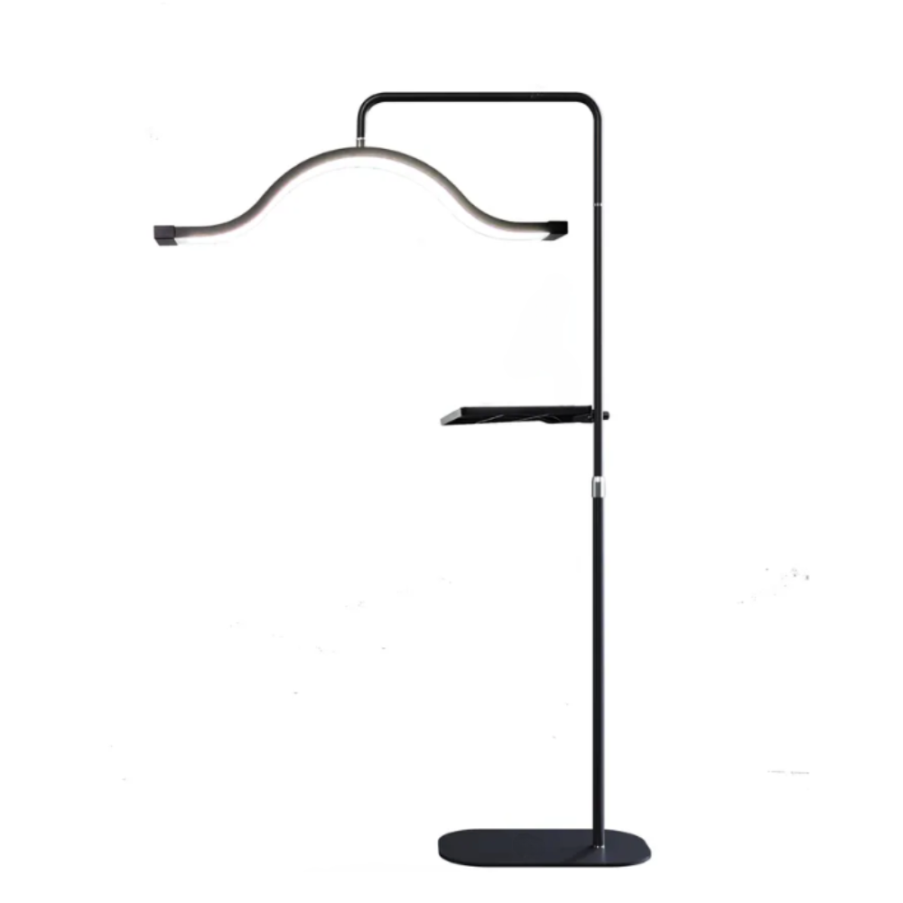 flat base floor lamp like the Cosmo Glow for eyelash extensions, estheticians, tattoo, nails, pmu, brows, and waxing